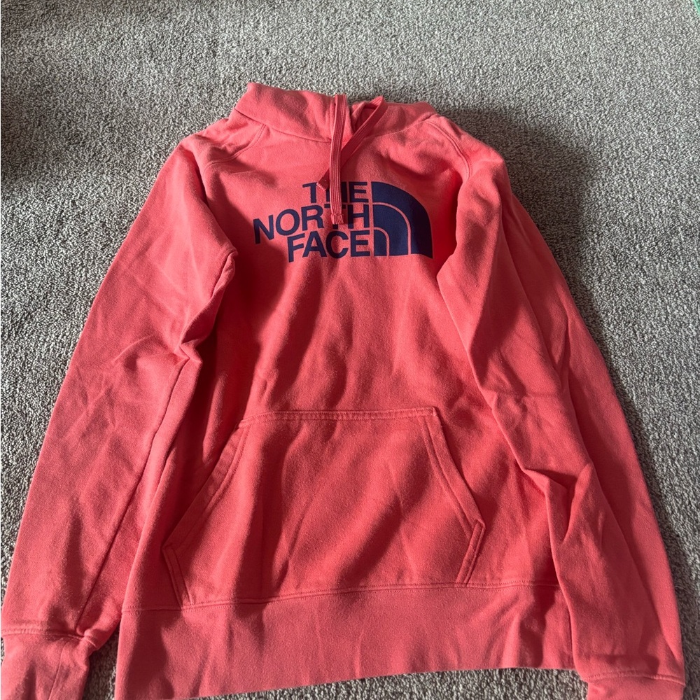 The North Face Coral Hoodie with Navy Logo